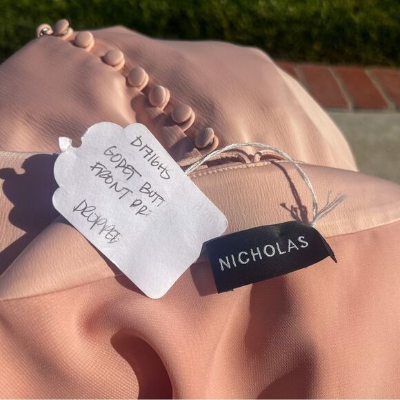 Nicholas Godet Dress Blush Pink Mini Size 2 Small NICHOLAS THE LABEL - Picture 2 of 5